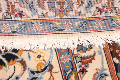 Kashan Blue Hand Knotted 109 X 150  Area Rug 254-29916 Image 7