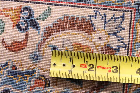 Kashan Blue Hand Knotted 109 X 150  Area Rug 254-29916 Image 8