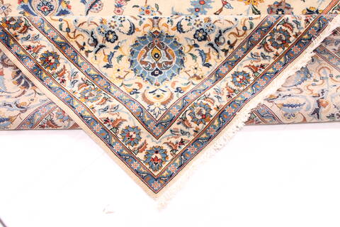 Kashan Blue Hand Knotted 109 X 150  Area Rug 254-29916 Image 9