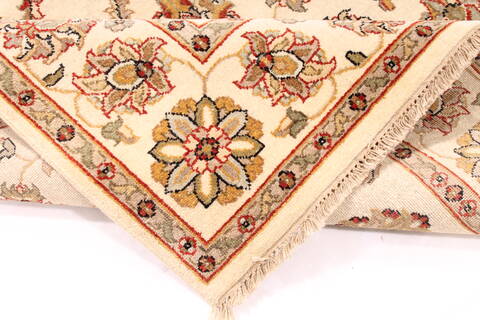 Pishavar Beige Hand Knotted 51 X 610  Area Rug 254-29986 Image 8