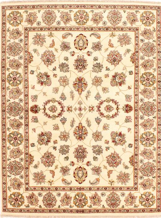 Pishavar Beige Hand Knotted 51 X 610  Area Rug 254-29986 Image 0