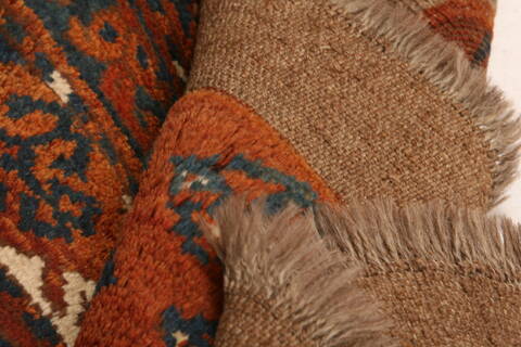 Turkman Brown Hand Knotted 33 X 55  Area Rug 100-30009 Image 2