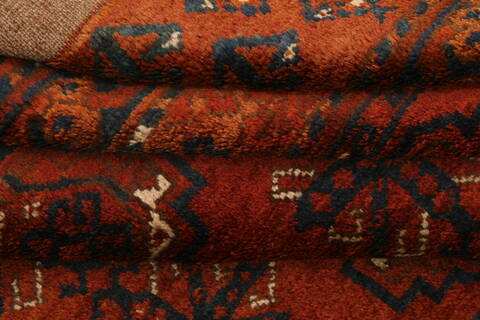 Turkman Brown Hand Knotted 33 X 55  Area Rug 100-30009 Image 3