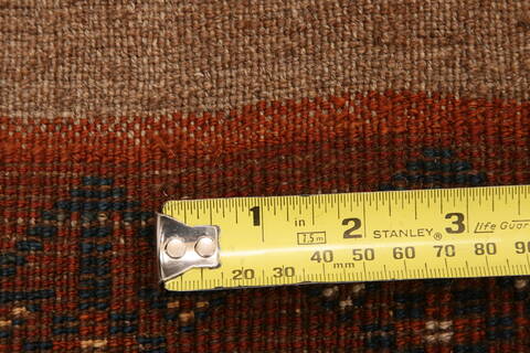Turkman Brown Hand Knotted 33 X 55  Area Rug 100-30009 Image 5
