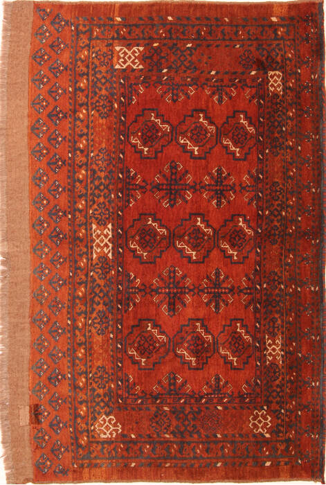 Turkman Brown Hand Knotted 33 X 55  Area Rug 100-30009 Image 0
