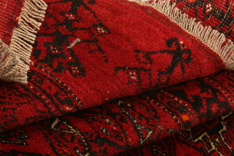 Bokhara Red Hand Knotted 32 X 57  Area Rug 100-30102 Image 2
