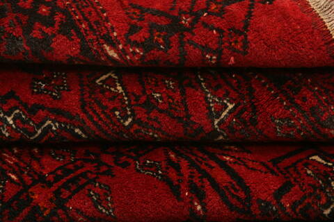 Bokhara Red Hand Knotted 32 X 57  Area Rug 100-30102 Image 3
