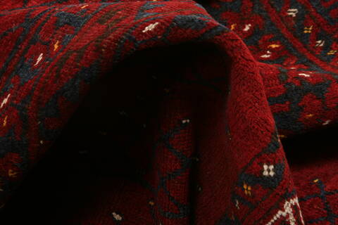 Kunduz Red Hand Knotted 39 X 70  Area Rug 100-30105 Image 1