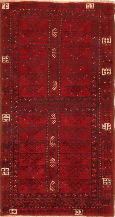 Kunduz Red Hand Knotted 39 X 70  Area Rug 100-30105 Image 0