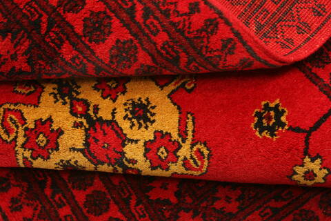 Kizalayak Red Hand Knotted 35 X 510  Area Rug 100-30132 Image 3