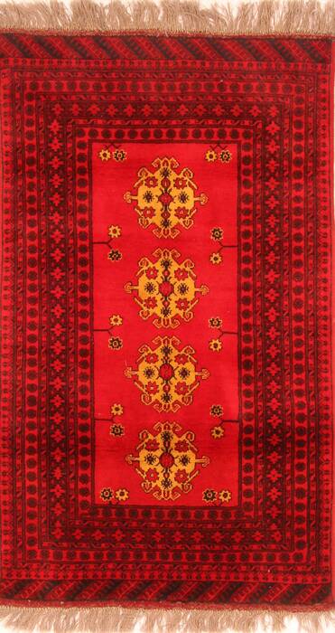 Kizalayak Red Hand Knotted 35 X 510  Area Rug 100-30132 Image 0