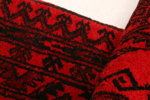 Bokhara Red Hand Knotted 31 X 66  Area Rug 100-30133 Image 3