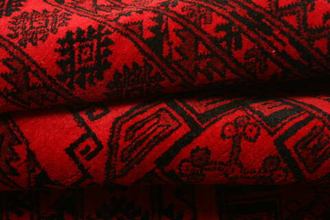 Bokhara Red Hand Knotted 31 X 66  Area Rug 100-30133 Image 4