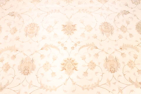 Tabriz Beige Hand Knotted 115 X 163  Area Rug 254-30144 Image 2