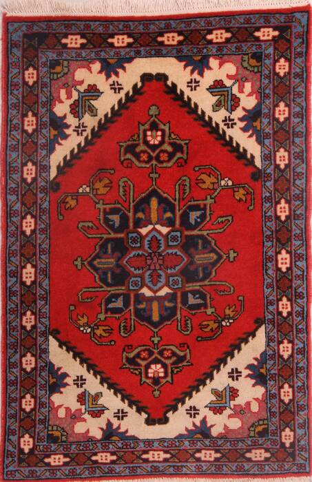 Ardebil Red Hand Knotted 26 X 37  Area Rug 400-30152 Image 0