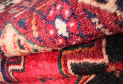 Afshar Red Hand Knotted 42 X 50  Area Rug 400-30153 Image 1