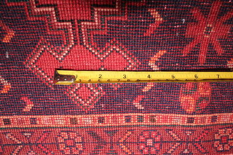 Afshar Red Hand Knotted 42 X 50  Area Rug 400-30153 Image 4
