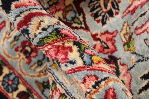 Kerman Green Hand Knotted 112 X 167  Area Rug 250-30175 Image 2