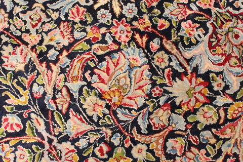Kerman Green Hand Knotted 112 X 167  Area Rug 250-30175 Image 3