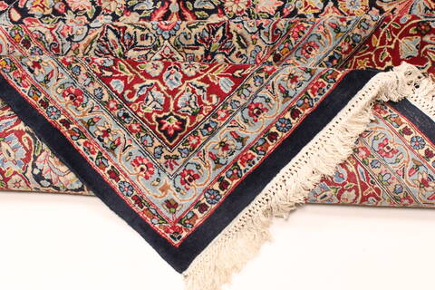 Kerman Green Hand Knotted 112 X 167  Area Rug 250-30175 Image 7