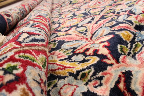 Kerman Green Hand Knotted 112 X 167  Area Rug 250-30175 Image 8