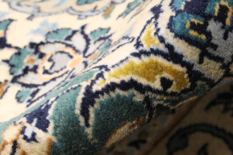Nain Blue Hand Knotted 112 X 180  Area Rug 250-30176 Image 2
