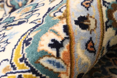 Nain Blue Hand Knotted 112 X 180  Area Rug 250-30176 Image 3