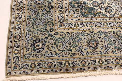 Nain Blue Hand Knotted 112 X 180  Area Rug 250-30176 Image 5