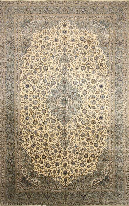 Nain Blue Hand Knotted 112 X 180  Area Rug 250-30176 Image 0