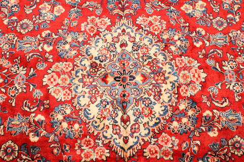 Mahal Beige Hand Knotted 106 X 143  Area Rug 250-30179 Image 10