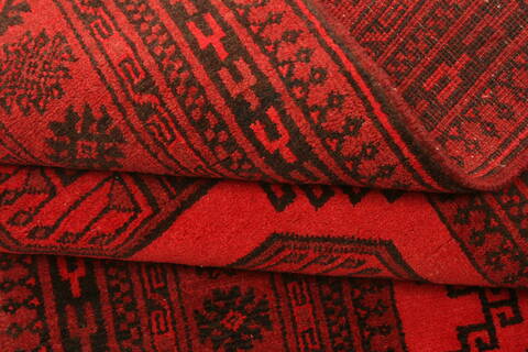 Bokhara Red Runner Hand Knotted 33 X 610  Area Rug 100-30183 Image 3