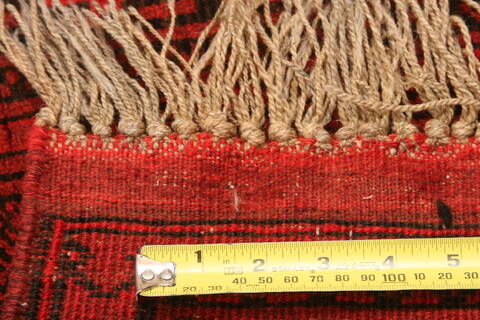 Bokhara Red Runner Hand Knotted 33 X 610  Area Rug 100-30183 Image 4