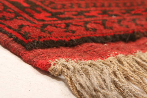 Bokhara Red Runner Hand Knotted 33 X 610  Area Rug 100-30183 Image 5