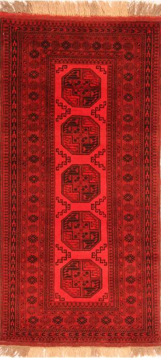 Bokhara Red Runner Hand Knotted 33 X 610  Area Rug 100-30183 Image 0