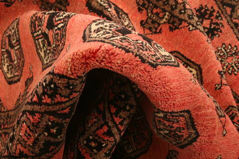 Bokhara Red Hand Knotted 39 X 61  Area Rug 100-30184 Image 1