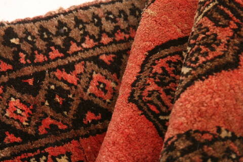 Bokhara Red Hand Knotted 39 X 61  Area Rug 100-30184 Image 2