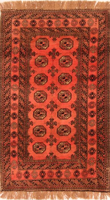 Bokhara Red Hand Knotted 39 X 61  Area Rug 100-30184 Image 0