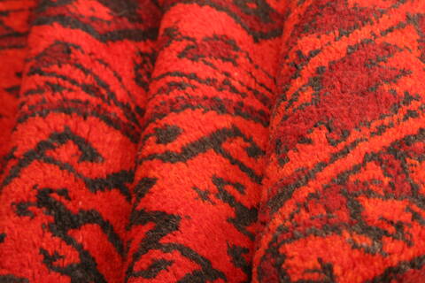 Bokhara Red Hand Knotted 50 X 66  Area Rug 100-30189 Image 2