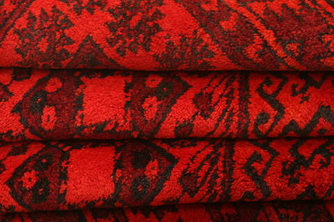 Bokhara Red Hand Knotted 50 X 66  Area Rug 100-30189 Image 3
