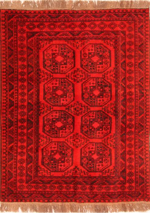 Bokhara Red Hand Knotted 50 X 66  Area Rug 100-30189 Image 0