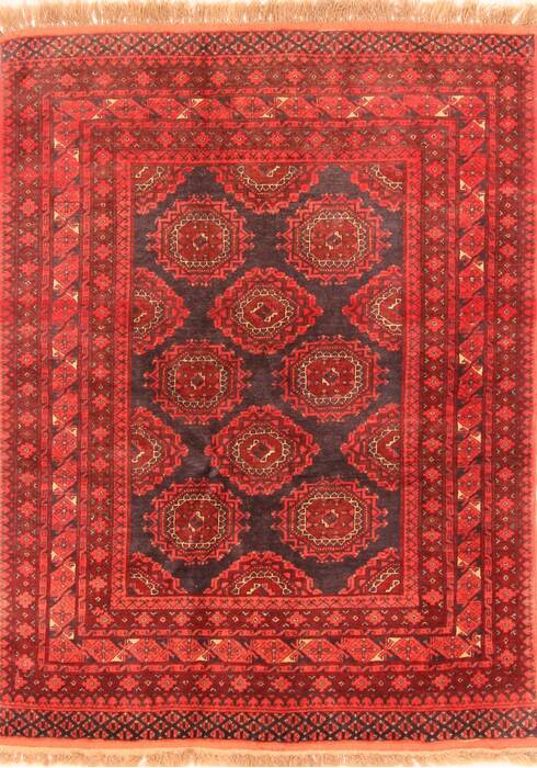 Kunduz Red Hand Knotted 35 X 66  Area Rug 100-30192 Image 0