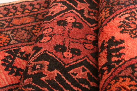 Kunduz Red Hand Knotted 37 X 68  Area Rug 100-30204 Image 2