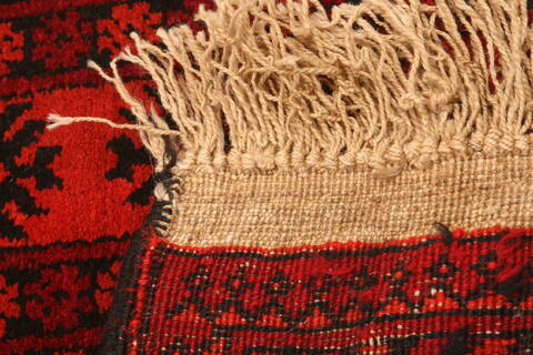Kunduz Red Hand Knotted 36 X 66  Area Rug 100-30217 Image 4