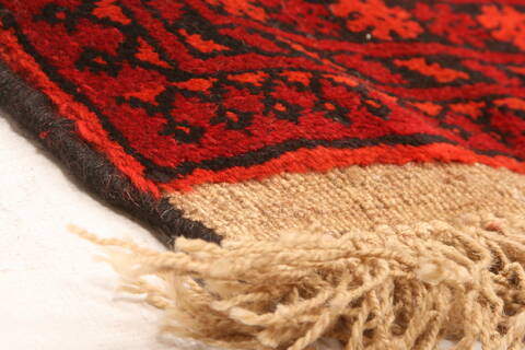Kunduz Red Hand Knotted 36 X 66  Area Rug 100-30217 Image 6
