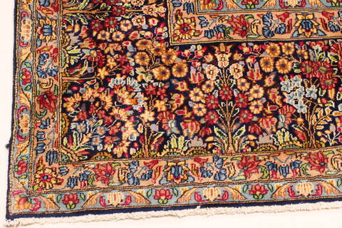 Kerman Green Hand Knotted 112 X 159  Area Rug 250-30223 Image 5