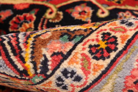 Abadeh Blue Hand Knotted 97 X 145  Area Rug 250-30224 Image 4