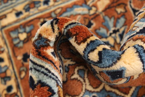 Kerman Blue Hand Knotted 119 X 214  Area Rug 250-30225 Image 1