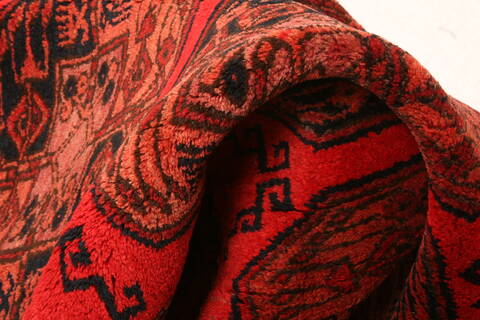 Turkman Red Hand Knotted 45 X 610  Area Rug 100-30245 Image 1
