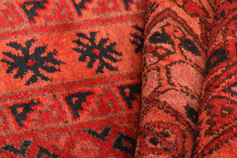Turkman Red Hand Knotted 45 X 610  Area Rug 100-30245 Image 2