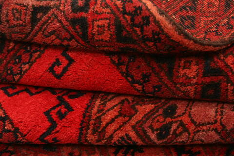 Turkman Red Hand Knotted 45 X 610  Area Rug 100-30245 Image 4